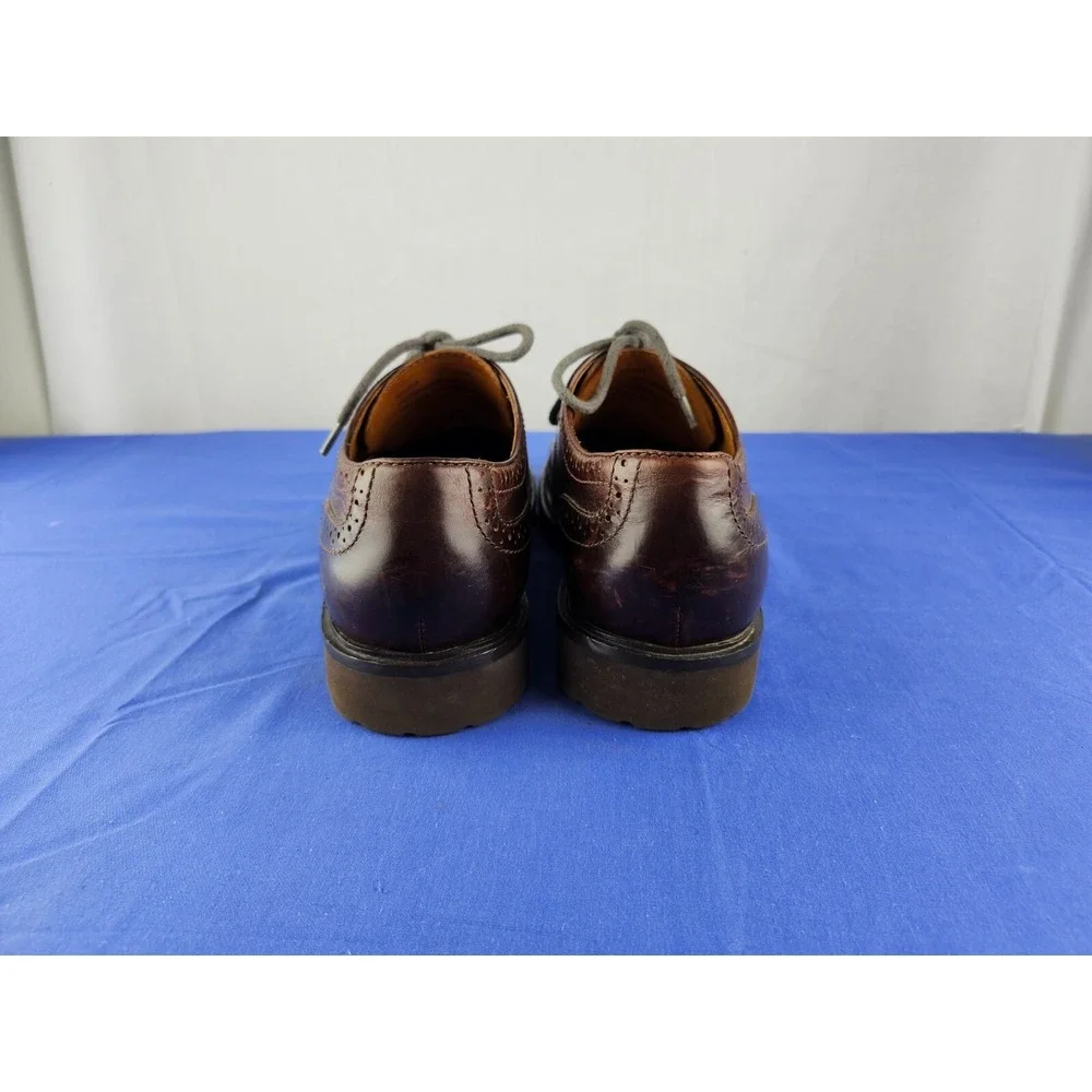 Orvis Oxford‎ Brogue Leather Shoes Brown Vibram Gemlite Sole Size 10M